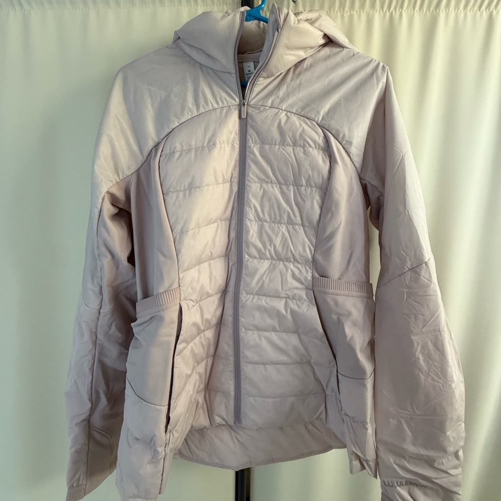 Lululemon Athletica Pink Puffer Jacket with Hood